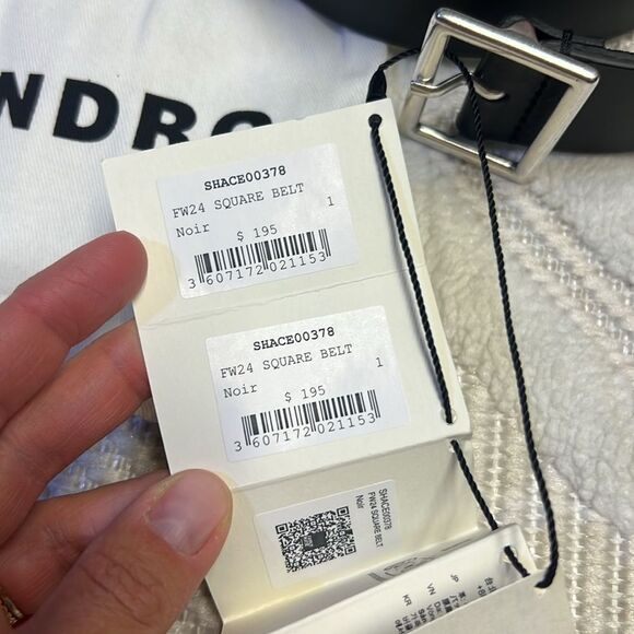 SANDRO LEATHER BELT - Picture 3 of 5